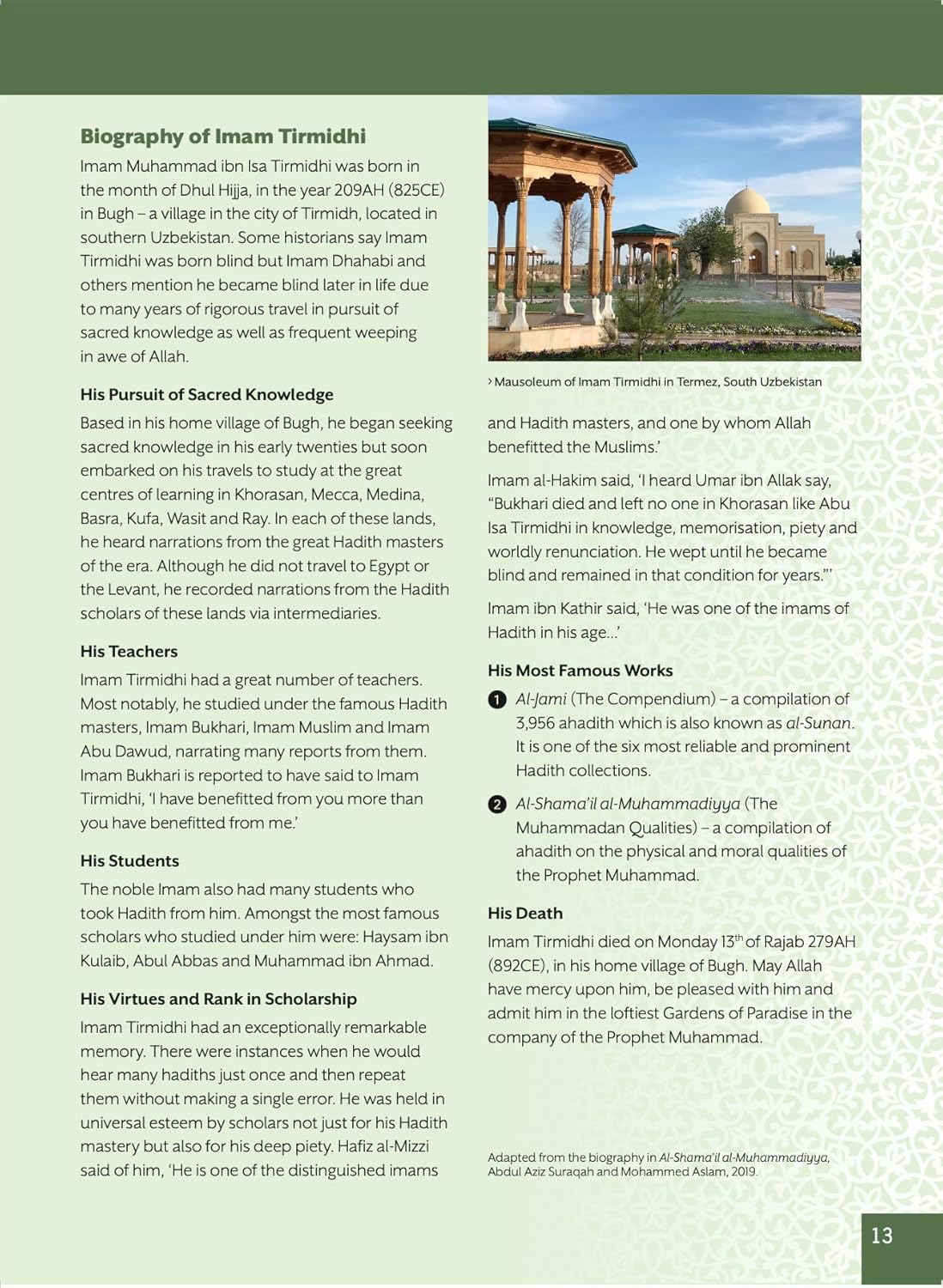 shama'il of the prophet muhammad (s): a study book on the prophetic character shama'il of the prophet muhammad (s): a study book on the prophetic character