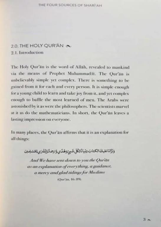 the four sources of shari'ah the four sources of shari'ah